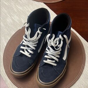 Vans Blue and White Classic Skate Sneakers